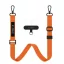 Tech-Protect C6S vállpánt / univerzális pánt telefonra rögzíthető, narancs (crossbody pánt)