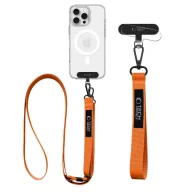   Tech-Protect C6S vállpánt / univerzális pánt telefonra rögzíthető, narancs (crossbody pánt)