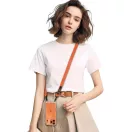 Tech-Protect C6S vállpánt / univerzális pánt telefonra rögzíthető, narancs (crossbody pánt)