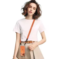   Tech-Protect C6S vállpánt / univerzális pánt telefonra rögzíthető, narancs (crossbody pánt)
