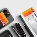 Tech-Protect CH01 mágneses kártyatartó, MagSafe, telefonra rögzíthető, fekete (3db kártya)