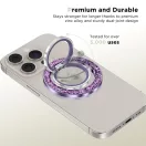 Tech-Protect MMR200 mágneses telefon tartó gyűrű, MagSafe, csillámos lila