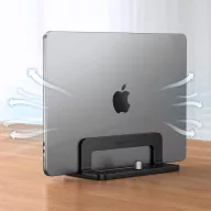   Ugreen LP258 asztali laptop / macbook tartó állvány, 12-26mm vastagsághoz, fekete (20471)