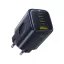 Baseus PicoGo 2xUSB-A-USB-C hálózati gyorstöltő adapter, 67W, 3.35A, fekete