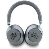   Karl Lagerfeld Grained Initials vezeték nélküli fejhallgató aktív zajszűréssel, bluetooth, ANC, szürke