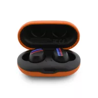   BMW Metal Logo TWS vezeték nélküli bluetooth fülhallgató, ENC, narancs