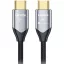 Forcell Cafule HDMI 2.1 kábel, 8K 60Hz / 4K 120Hz, HDR, eARC, VRR, 48Gbps, 5m, fekete