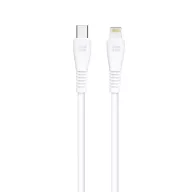   Blue Star PJ-DQ2-C USB-C-Lightning töltő- és adatkábel, PD, 3A, 27W, 1m, fehér