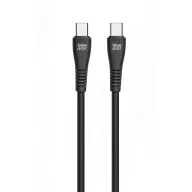   Blue Star PJ-DQ1-C USB-C-USB-C töltő-és adatkábel, QC4.0, PD 3A, 60W, 1m, fekete