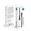 Blue Star PJ-DQ1-C USB-C-USB-C töltő-és adatkábel, QC4.0, PD 3A, 60W, 1m, fekete