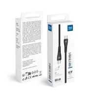   Blue Star PJ-DQ1-C USB-C-USB-C töltő-és adatkábel, QC4.0, PD 3A, 60W, 1m, fekete