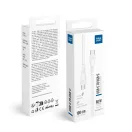 Blue Star PJ-DQ1-C USB-C-USB-C töltő-és adatkábel, QC4.0, PD 3A, 60W, 1m, fehér