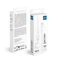   Blue Star PJ-DQ1-C USB-C-USB-C töltő-és adatkábel, QC4.0, PD 3A, 60W, 1m, fehér