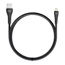Blue Star PJ-DG5-A USB A-Lightning töltő / adatkábel, 2A, 12W, 1m, fekete