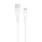 Blue Star USB-A-Micro-USB adat- és töltőkábel, 2A, 1m, fehér