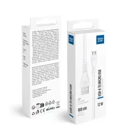  Blue Star USB-A-Micro-USB adat- és töltőkábel, 2A, 1m, fehér