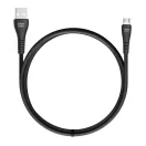 Blue Star USB-A-Micro-USB adat- és töltőkábel, 2A, 1m, fekete