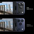 Spigen Glas.tR EZ Fit Apple iPhone 17 Pro tempered glass kameravédő üvegfólia felhelyező kerettel, fekete
