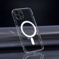   Clear Mag Apple iPhone 16 Plus hátlap tok kamera védelemmel, MagSafe, átlátszó