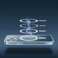   Clear Mag Apple iPhone 16 Plus hátlap tok kamera védelemmel, MagSafe, átlátszó