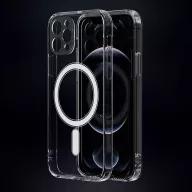   Clear Mag Apple iPhone 16 Plus hátlap tok kamera védelemmel, MagSafe, átlátszó