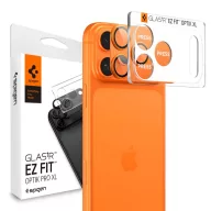   Spigen Glas.tR EZ Fit Apple iPhone 17 Pro Max tempered glass kameravédő üvegfólia felhelyező kerettel, narancs