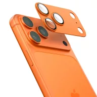   Spigen Glas.tR EZ Fit Apple iPhone 17 Pro Max tempered glass kameravédő üvegfólia felhelyező kerettel, narancs