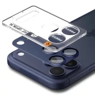   Spigen Glas.tR EZ Fit Apple iPhone 17 Pro Max tempered glass kameravédő üvegfólia felhelyező kerettel, kék
