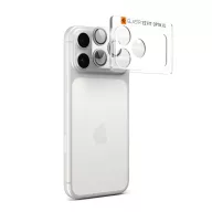   Spigen Glas.tR EZ Fit Apple iPhone 17 Pro Max tempered glass kameravédő üvegfólia felhelyező kerettel, ezüst