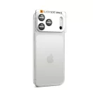 Spigen Glas.tR EZ Fit Apple iPhone 17 Pro Max tempered glass kameravédő üvegfólia felhelyező kerettel, ezüst