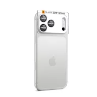   Spigen Glas.tR EZ Fit Apple iPhone 17 Pro Max tempered glass kameravédő üvegfólia felhelyező kerettel, ezüst