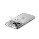 Spigen Glas.tR EZ Fit Apple iPhone 17 Pro Max tempered glass kameravédő üvegfólia felhelyező kerettel, ezüst