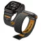 Spigen Athlex Air 2 Apple Watch Ultra 4 / 3 / 2 / 1 / SE / 12 / 11 / 10 / 9 / 8 (44/45/46/49mm) szíj, fekete-narancs