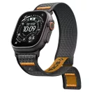 Spigen Athlex Air 2 Apple Watch Ultra 4 / 3 / 2 / 1 / SE / 12 / 11 / 10 / 9 / 8 (44/45/46/49mm) szíj, fekete-narancs