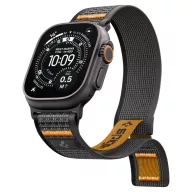   Spigen Athlex Air 2 Apple Watch Ultra 4 / 3 / 2 / 1 / SE / 12 / 11 / 10 / 9 / 8 (44/45/46/49mm) szíj, fekete-narancs