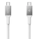 Spigen EB10015CC USB-C-USB-C töltő- és adatkábel, 100W, 1,5m, fehér