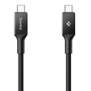Spigen EB10015CC USB-C-USB-C töltő- és adatkábel, 100W, 1,5m, fekete