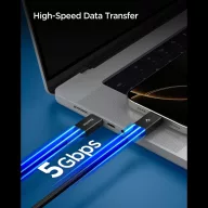   Spigen EB10015CC USB-C-USB-C töltő- és adatkábel, 100W, 1,5m, fekete
