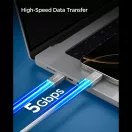 Spigen EB10010CC USB-C-USB-C töltő- és adatkábel, 100W, 1m, fehér