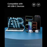   Spigen EB10010CC USB-C-USB-C töltő- és adatkábel, 100W, 1m, fekete