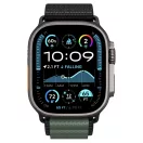 Spigen WBF1 Apple Watch Ultra 4 / 3 / 2 / 1 / SE / 12 / 11 / 10 / 9 / 8 (44/45/46/49mm) szíj, fekete-zöld