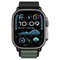   Spigen WBF1 Apple Watch Ultra 4 / 3 / 2 / 1 / SE / 12 / 11 / 10 / 9 / 8 (44/45/46/49mm) szíj, fekete-zöld
