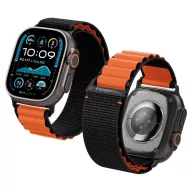   Spigen WBF1 Apple Watch Ultra 4 / 3 / 2 / 1 / SE / 12 / 11 / 10 / 9 / 8 (44/45/46/49mm) szíj, fekete-narancs