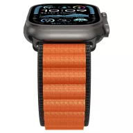   Spigen WBF1 Apple Watch Ultra 4 / 3 / 2 / 1 / SE / 12 / 11 / 10 / 9 / 8 (44/45/46/49mm) szíj, fekete-narancs