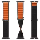 Spigen WBF1 Apple Watch Ultra 4 / 3 / 2 / 1 / SE / 12 / 11 / 10 / 9 / 8 (44/45/46/49mm) szíj, fekete-narancs