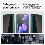   Spigen Glas.tR EZ Fit Pro Google Pixel 10 / 10 Pro / 9 Pro / 9 tempered kijelzővédő fólia felhelyező kerettel, privacy (2db)