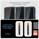 Spigen Glas.tR EZ Fit Pro Google Pixel 10 / 10 Pro / 9 Pro / 9 tempered kijelzővédő fólia felhelyező kerettel, privacy (2db)