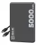 OBAL:ME MagSafe kompatibilis Power bank / külső akkumulátor, 5000mAh, fekete
