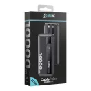 OBAL:ME CablePulse powerbank / külső akkumulátor beépített kábellel, digitális kijelzővel, 10000mAh, 22,5W, fekete