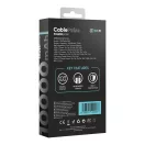 OBAL:ME CablePulse powerbank / külső akkumulátor beépített kábellel, digitális kijelzővel, 10000mAh, 22,5W, fekete